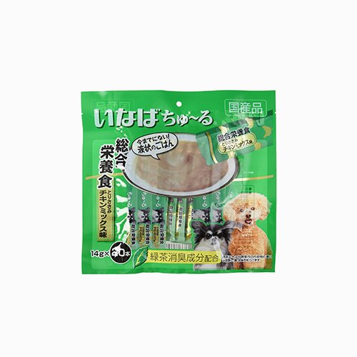 [INABA] 이나바 강아지 챠오츄르 종합영양식 닭 가슴살 치킨 혼합 맛 14g × 20 개입